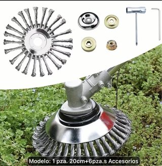 Cabezal cepillo desbrozadora 6 + 8 piezas