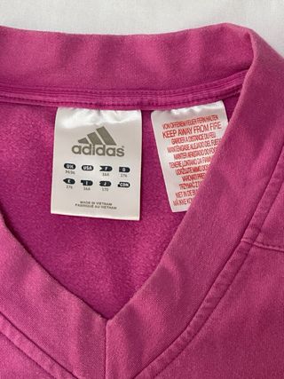 Sudadera Adidas Rosa y Blanca