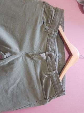 Pantalón vaquero mujer verde