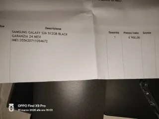 Samsung Galaxy S26 512 giga nuovo