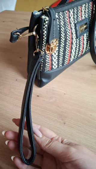 Bolso Greenwich negro multicolor