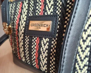 Bolso Greenwich negro multicolor