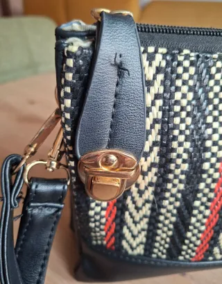 Bolso Greenwich negro multicolor