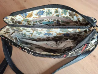 Bolso Greenwich negro multicolor