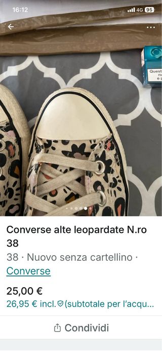 Converse Sneakers Beige Multicolor