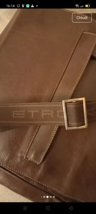 Borsello tracolla Etro uomo pelle marrone