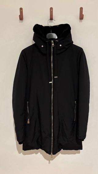 Abrigos Zara Negro y Gris