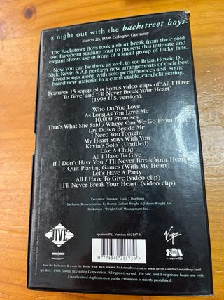 Backstreet Boys VHS Edición Especial + Extras