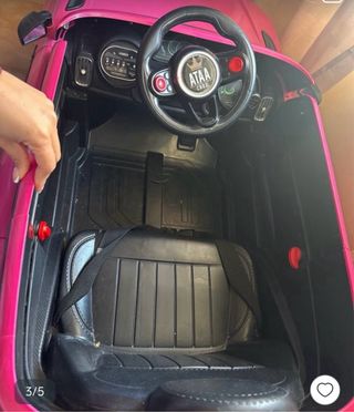 Coche eléctrico infantil rosa