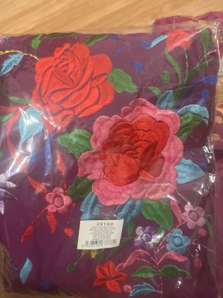 Manterol de flamenca bordado