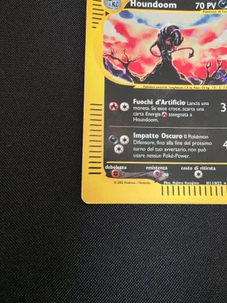 Carta Pokemon Houndoom holo Aquapolis