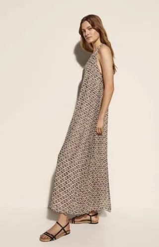 Vestido largo Massimo Dutti estampado