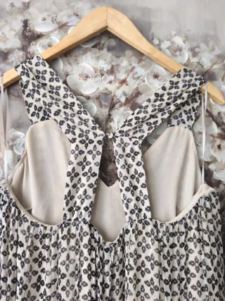 Vestido largo Massimo Dutti estampado