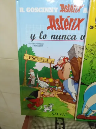 Lote 2 fumetti Asterix Salvaty falda