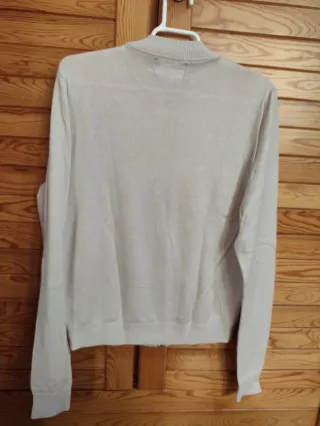 Chaqueta tipo ante con cremallera