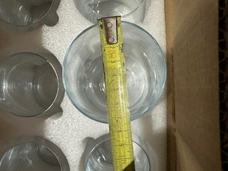 Set 6 Bicchieri Vetro Trasparente