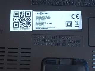 Sistema estéreo OneConcept V-12