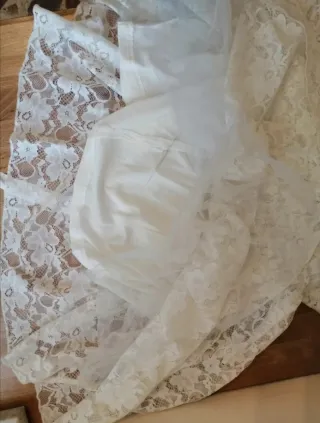 Abito da cerimonia bambina pizzo bianco