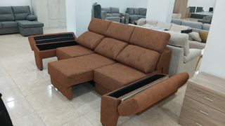 Sofá 3 plazas asientos deslizables