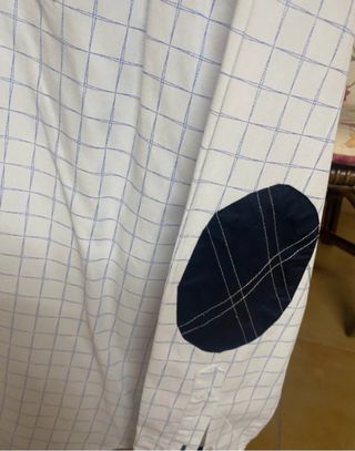 Camisa S&C Blanca Cuadros Azul