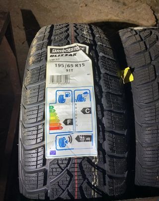 2 Neumáticos Bridgestone Blizzak 195/65 R15 91T