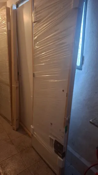 Puertas de madera con marco