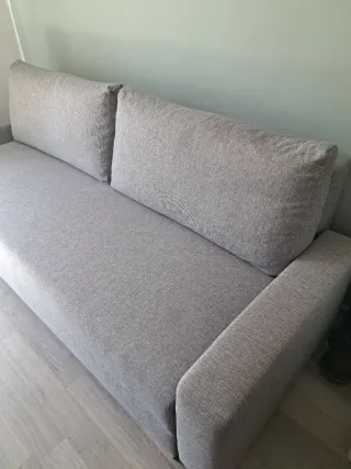 Sofá-cama 3 plazas gris Ikea GRÄVILKEN