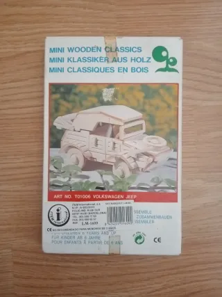 Maqueta Madera Volkswagen Jeep Clásicos