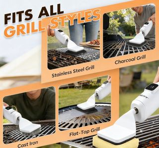 Spazzolino elettrico per griglie senza bisogno di aprire