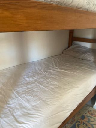 Litera madera pino con colchones 190x90