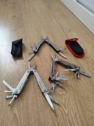 Set di tre coltelli multiuso in acciaio inossidabile