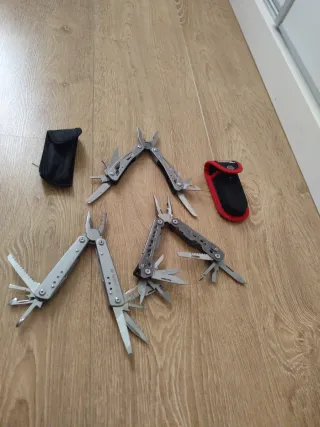 Set di tre coltelli multiuso in acciaio inossidabile