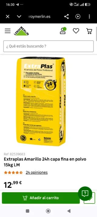 ExtraPlas Amarillo 15kg - Capa Fina