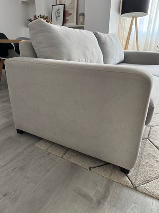 Sofá 3 plazas gris claro El Corte Inglés