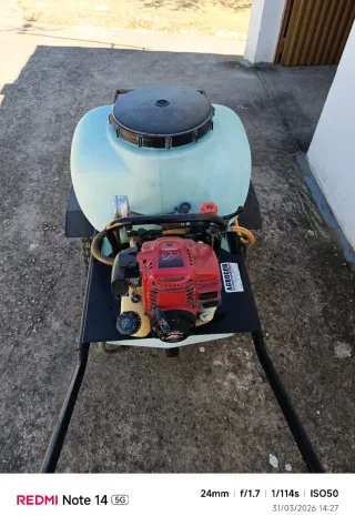 Carretilla fumigar 100l con motor honda 4 tiempos