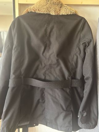 Giacca Woolrich nera con cintura taglia XL