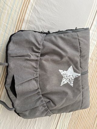 Saco de silla Jane gris con estrella