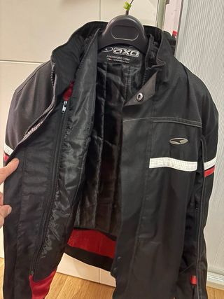 Chaqueta Moto Axo Negra. Hombre.  Talla L