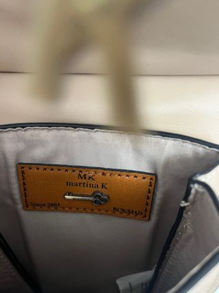 Bandolera Martina K Beige y Dorado