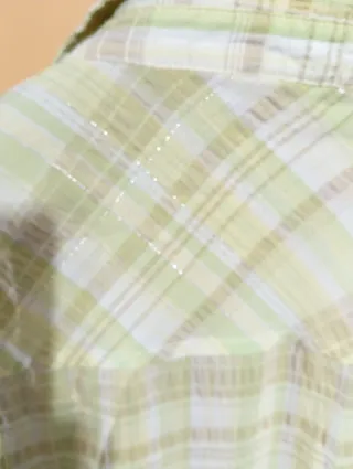 Camicia donna a quadri MAS verde e bianca