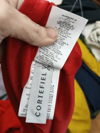 Vestido rojo Cortefiel talla L usado 1 vez, ancho