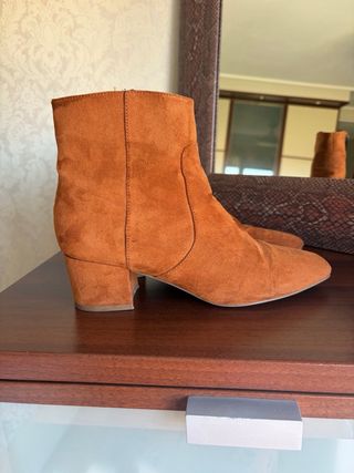 Botines marrones tacón bajo