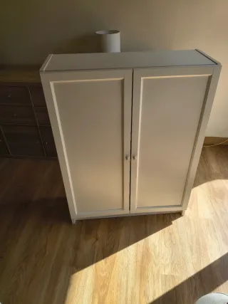 Librería BILLY / OXBERG blanca como nueva