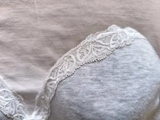 Sujetador women'secret gris encaje, algodón