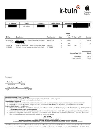 Apple Watch Ultra 2 como nuevo, completo y cuidado