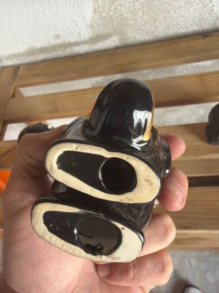 Set 2 elefantes suerte negros dorados