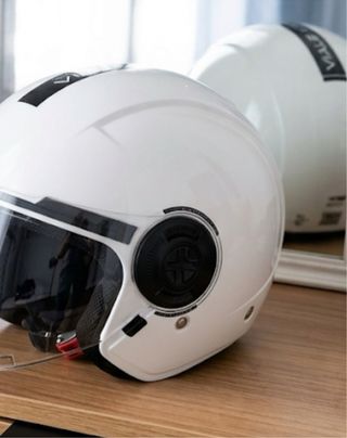 Casco Moto Blanco MT