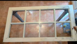 Mesa Comedor Cristal y Madera 160x90cm