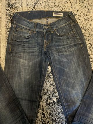 Pantalones Fornarina Pinup Y2K Vintage Azul