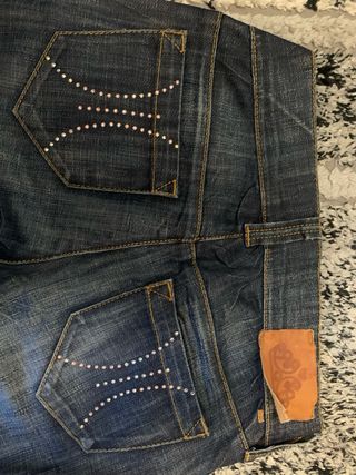 Pantalones Fornarina Pinup Y2K Vintage Azul